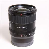 Used Sony FE 20mm f/1.8 G Ultra Wide Angle Prime Lens