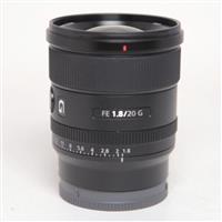 Used Sony FE 20mm f/1.8 G Ultra Wide Angle Prime Lens