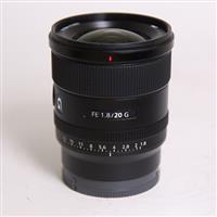 Used Sony FE 20mm f/1.8 G Ultra Wide Angle Prime Lens