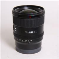 Used Sony FE 20mm f/1.8 G Ultra Wide Angle Prime Lens