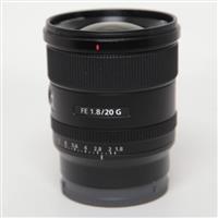 Used Sony FE 20mm f/1.8 G Ultra Wide Angle Prime Lens