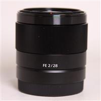 Used Sony FE 28mm f/2 Wide Angle Prime Lens