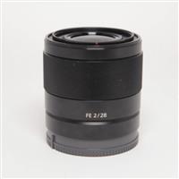 Used Sony FE 28mm f/2 Wide Angle Prime Lens