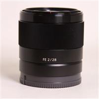 Used Sony FE 28mm f/2 Wide Angle Prime Lens