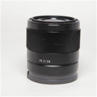 Used Sony FE 28mm f/2 Wide Angle Prime Lens