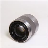Used Sony E 50mm f/1.8 OSS Prime Lens Silver