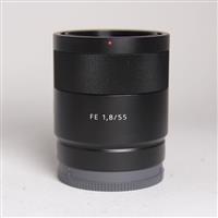 Used Sony FE 55mm f/1.8 ZA Zeiss Sonnar T* Lens