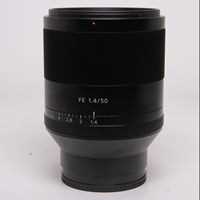 Used Sony FE 50mm f/1.4 ZA Zeiss Planar T* Lens