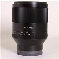 Used Sony FE 50mm f/1.4 ZA Zeiss Planar T* Lens