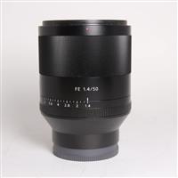 Used Sony FE 50mm f/1.4 ZA Zeiss Planar T* Lens