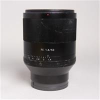 Used Sony FE 50mm f/1.4 ZA Zeiss Planar T* Lens