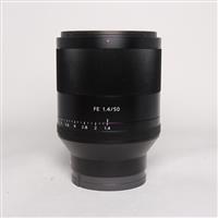 Used Sony FE 50mm f/1.4 ZA Zeiss Planar T* Lens