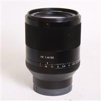 Used Sony FE 50mm f/1.4 ZA Zeiss Planar T* Lens