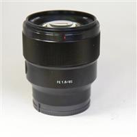 Used Sony FE 85mm f/1.8 Prime Lens