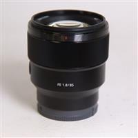 Used Sony FE 85mm f/1.8 Prime Lens