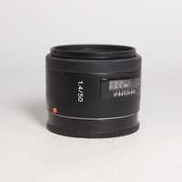 Used Sony A-Mount 50mm f/1.4 lens