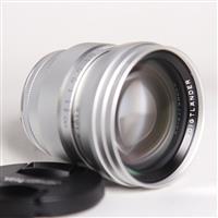 Used Voigtlander 75mm f/1.5 Nokton Aspherical Vintage Line Silver - VM Mount