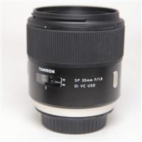 Used Tamron SP 35mm F1.8 Di VC USD Lens - Canon Fit