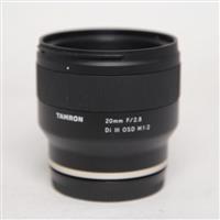 Used Tamron 20mm f/2.8 DI III OSD Lens - Sony FE fit