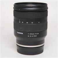 Used Tamron 11-20mm f/2.8 Di III-A RXD Lens For Sony E