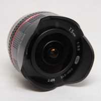 Used Samyang 7.5mm f/3.5 UMC Fisheye Micro Four Thirds Lens Black