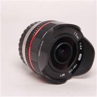 Used Samyang 7.5mm f/3.5 UMC Fisheye Micro Four Thirds Lens Black