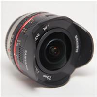 Used Samyang 7.5mm f/3.5 UMC Fisheye Micro Four Thirds Lens Black