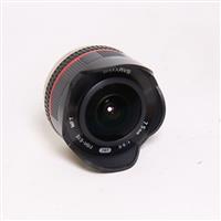 Used Samyang 7.5mm f/3.5 UMC Fisheye Micro Four Thirds Lens Black