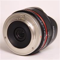 Used Samyang 7.5mm f/3.5 UMC Fisheye Micro Four Thirds Lens Black