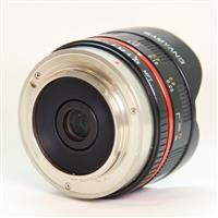 Used Samyang 7.5mm f/3.5 UMC Fisheye Micro Four Thirds Lens Black