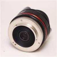 Used Samyang 7.5mm f/3.5 UMC Fisheye Micro Four Thirds Lens Black