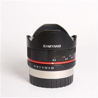 Used Samyang 8mm f/2.8 UMC Fisheye - Fujifilm X-Mount - Black