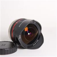 Used Samyang 8mm f/2.8 UMC Fisheye - Fujifilm X-Mount - Black