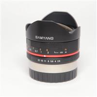 Used Samyang 8mm f/2.8 UMC Fisheye - Fujifilm X-Mount - Black