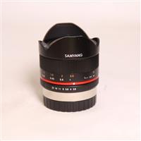 Used Samyang 8mm f/2.8 Fisheye II Lens Fujifilm X