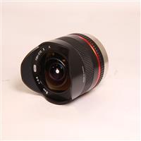 Used Samyang 8mm f/2.8 Fisheye II Lens Fujifilm X