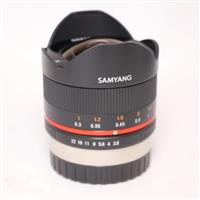 Used Samyang 8mm f/2.8 Fisheye II Lens Fujifilm X