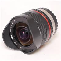 Used Samyang 8mm f/2.8 Fisheye II Lens Fujifilm X