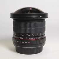 Used Samyang 8mm f/3.5 Asph IF MC Fisheye CS II DH Lens Canon EF-M