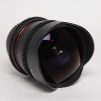 Used Samyang 8mm T3.8 Asph IF MC Fisheye CS VDSLR - Canon Fit