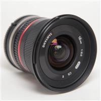 Used Samyang 12mm f/2 NCS CS Ultra Wide Lens Sony E Black