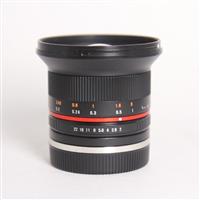 Used Samyang 12mm f/2 NCS CS Ultra Wide Lens Sony E Black