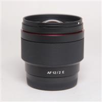 Used Samyang 12mm f/2 NCS CS Ultra Wide Lens Sony E Black