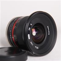 Used Samyang 12mm f/2 NCS CS Ultra Wide Lens Sony E Black