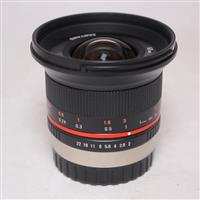 Used Samyang 12mm f/2 NCS CS Ultra Wide Lens Fujifilm X Black