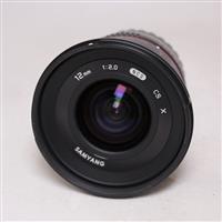 Used Samyang 12mm f/2 NCS CS Ultra Wide Lens Fujifilm X Black