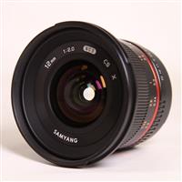 Used Samyang 12mm f/2 NCS CS Ultra Wide Lens Fujifilm X Black