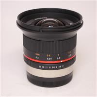 Used Samyang 12mm f/2 NCS CS Ultra Wide Lens Fujifilm X Black