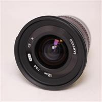 Used Samyang 12mm f/2 NCS CS Ultra Wide Lens Fujifilm X Black