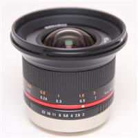 Used Samyang 12mm f/2 NCS CS Ultra Wide Lens Fujifilm X Black